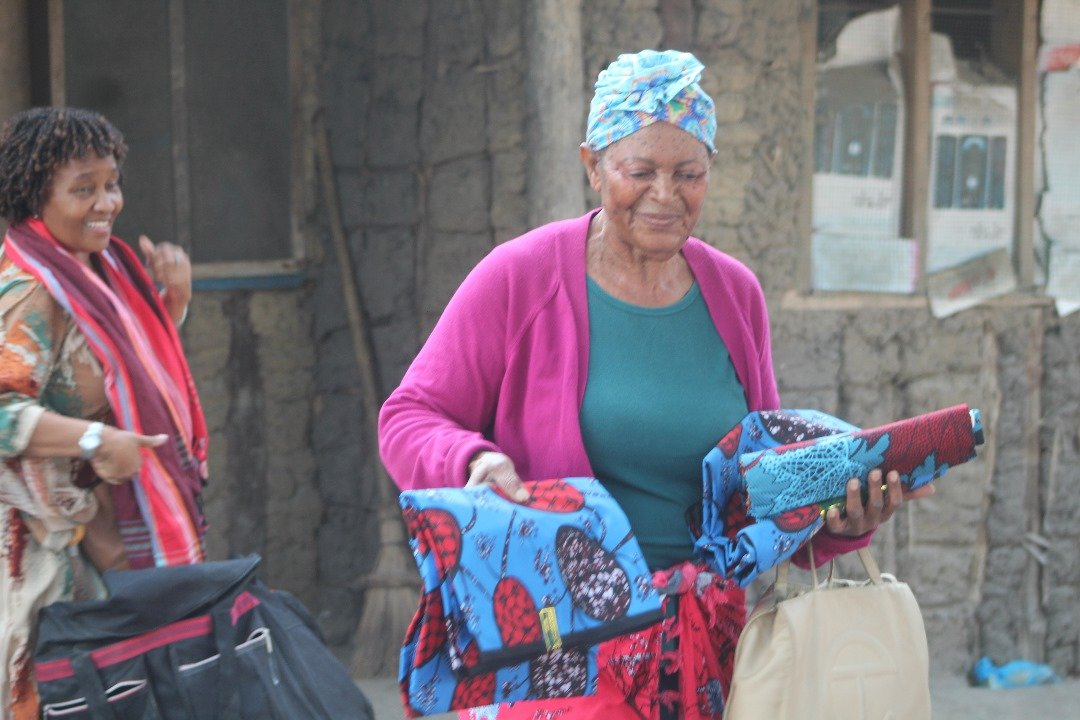 Sorting donated fabrics